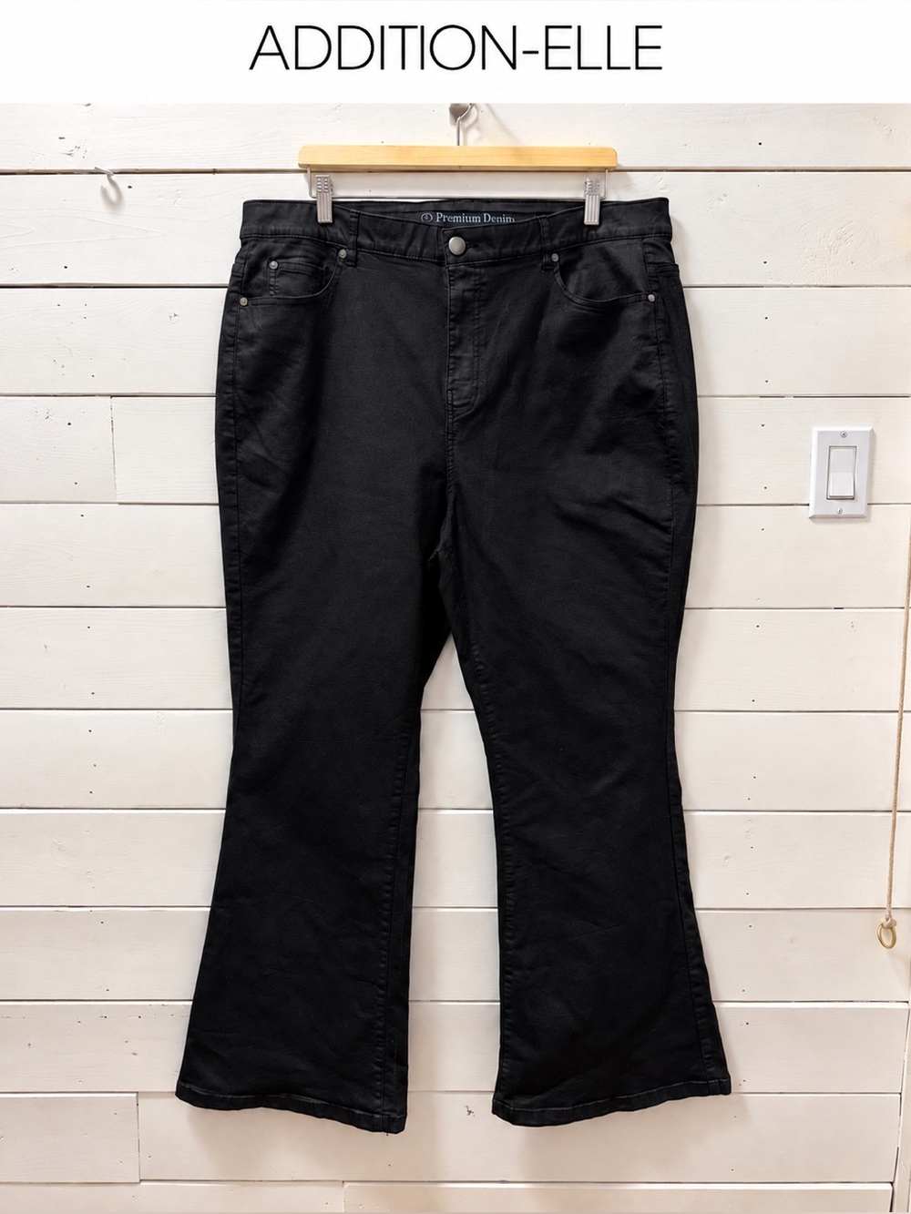 ADDITION-ELLE Premium Denim – Jean noir bootcut – Taille 20